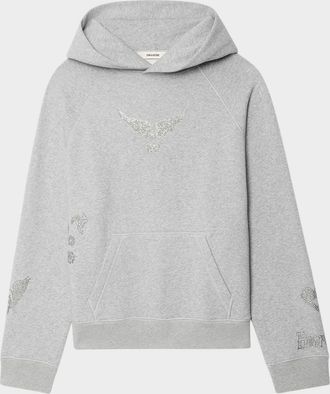 Zadig&Voltaire Georgy Multi Strass Hooded Sweatshirt