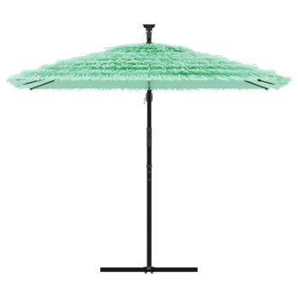 Berkfield Home Durable Garden Parasol with Steel Pole Green 269x269x235 cm in Light Green | Size: 269 x 269 x 235 cm