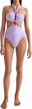 Cin Cin Disco Hoop Swimsuit In Periwinkle