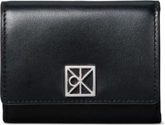 Calvin Klein logo-detail leather wallet - Black