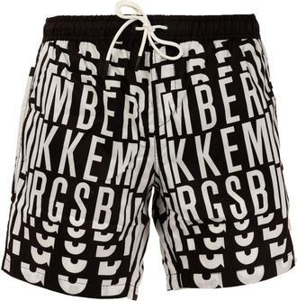 Dirk Bikkembergs Gedurfd Stijl Boardshorts - Heren - Strandmode - Zwart - S - Polyester - Badmode