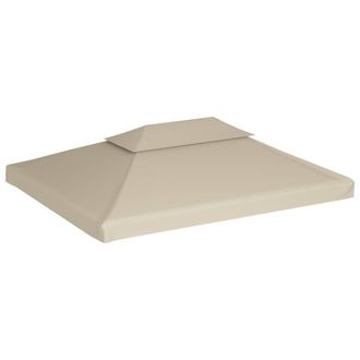 Berkfield Home Gazebo Cover Canopy Replacement 310 g / m &sup2; Beige 3 x 4 m