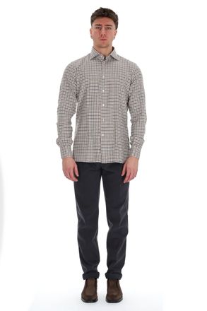 Borriello Flannel Vichy Tailored Shirt
