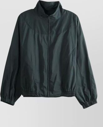 Givenchy lightweight high collar coat elasticated cuffs hem