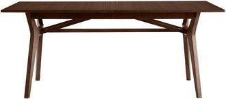 Miliboo Mesa extensible de contrachapado de nogal 180-220 cm foster