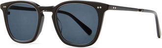 Garrett Leight GETTY II S BK-GM/LBLU Mens Sunglasses Black Size 48