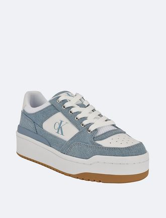 Calvin Klein Womens Womens Alondra Platform Sneaker - Blue - 6H