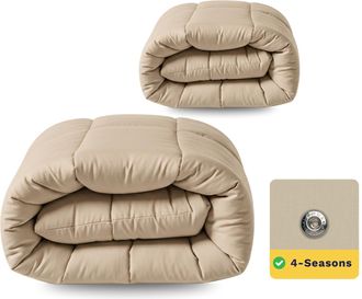 Swiss Sense Zelesta Wonderbed Warm Sand - Dekbed zonder overtrek 4 seizoenen