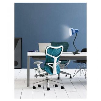 Trade Shop Trade Shop Traesio - Trade Shop - Lampada Snodabile Da Scrivania Luce Tavolo Braccio Flessibile Orientabile Pinza - Azul
