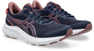 Asics Laufschuh ASICS JOLT 5, Damen, Gr. 43,5, rosa (midnight, schwarz pink clay), Textil, Schuhe Laufschuh