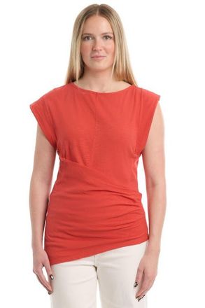 Wilt Boat Neck Rolled Cuff Tee in Tomato Puree at Nordstrom, Size X-Small