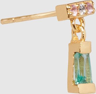 Mon Precieux Ge Boucle doreille Émeraude Vert (vendue à lunité)