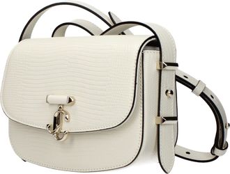 Jimmy Choo London Womens White Leather Shoulder Bag