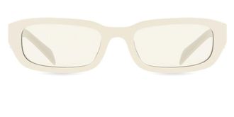 Prada PR B06S 26A40I Womens Sunglasses White Size 53