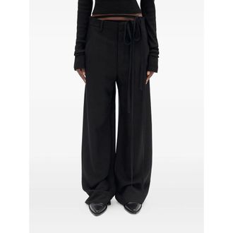 Ann Demeulemeester Anneke Tie-waist Palazzo Pants
