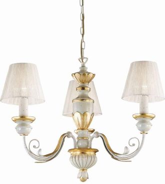 Dmora L&aacute;mpara De Techo Stenico, Estructura De Resina, Oro