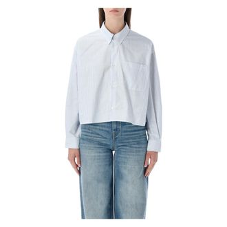 A.P.C. Mujer, Blusas y Camisas, Azul, Talla: S