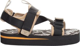 Emporio Armani Sportieve platformsandalen met klittenbandsluiting - Heren - Sandalen - Zwart - 39 EU - Schoenen