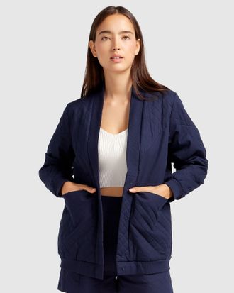 Belle & Bloom Over It Quilted Bomber
