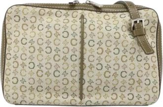 Celine Pre-owned Canvas Vintage Crossbody Tas - Dames - Vintage Schoudertas - Groen - ONE Size - Vintage