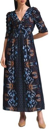 Celina Moon Flavian Printed Maxi Dress in Blue at Nordstrom Rack, Size X-Small