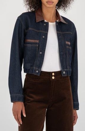 Kut from the Kloth Denim Jacket in Dark Wash at Nordstrom Rack, Size X-Small