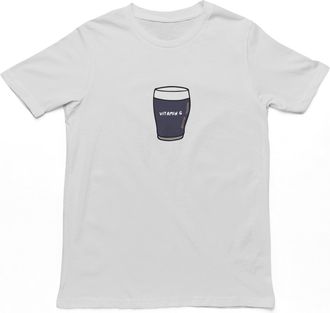 Generic Vitamin G Adults T-Shirt | Funny Mens Novelty Beer Top, Birthday Gifts for Him, Stout Gift Heather Grey/XL