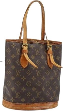Louis Vuitton Pre-owned Bucket Bags, female, Brown, Size: ONE SIZE Pre-owned Vintage Monogram Bucket Bag
