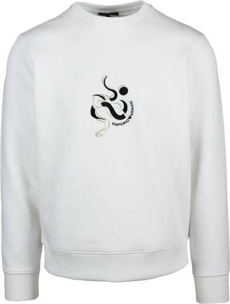 Emporio Armani Sweatshirt Cotton Stretch - White