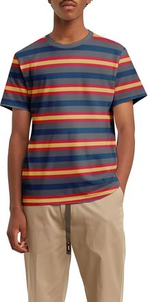 Generic Mens Striped T-Shirt Multipack Short Sleeve Cotton Casual Summer Lightweight Crew Neck Everyday Essential Casual Tee-1