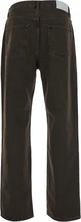 Dunst Loose Wide-Leg Cotton Jeans - Brown