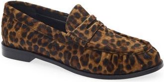Rag & Bone Lexi Penny Loafer in Leopard Hair Calf at Nordstrom, Size 38.5