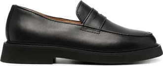 A.P.C. Gael leather loafers - men - Calf Leather/Calf Leather/Rubber - 45 - Black