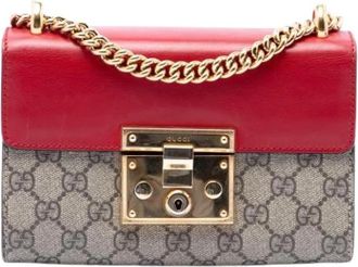 Gucci Pre-owned Crossbody Bag - Dames - Vintage Schoudertas - Beige - ONE Size - Leer - Vintage