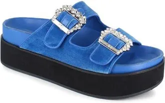 Zigi Soho Rosalinda Platform Slide Sandal in Turquoise at Nordstrom, Size 10