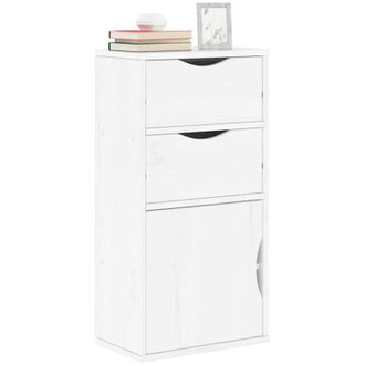 vidaXL Armadietto Laterale con Cassetti odda Bianco 40x24x79 cm - Vidaxl