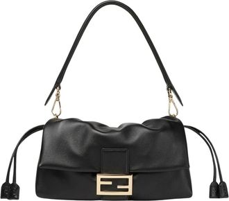 Fendi Baguette Soft Medium - Bags - Mujer - Negro - ONE SIZE