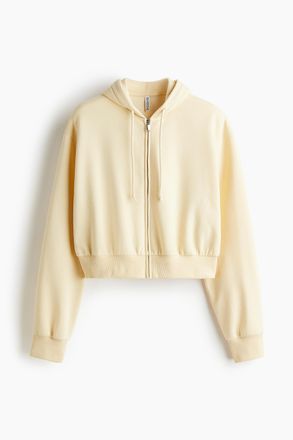 H&M Kurze Hoodiejacke - Yellow