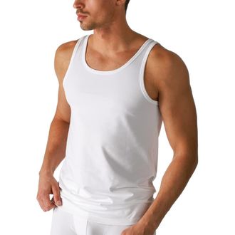 Mey Mens Shirt - Pack of 2 - Sleeveless - from the Basic Cotton Series - With Coolmax Fibres - Moisture Regulating, 2 x White, M