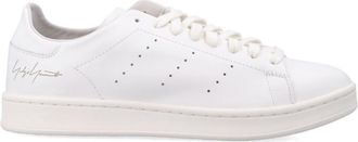 Yohji Yamamoto White Perforated Leather Sneakers
