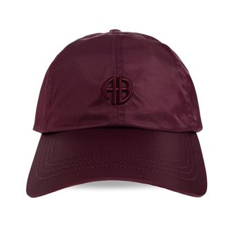 Anine Bing Accessoires, Dames, Rood, ONE Size, Katoen, Jeremy Baseball Cap