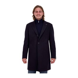 Tagliatore Single-Breasted Coats, male, Blue, Size: 2XL Colorado Coat