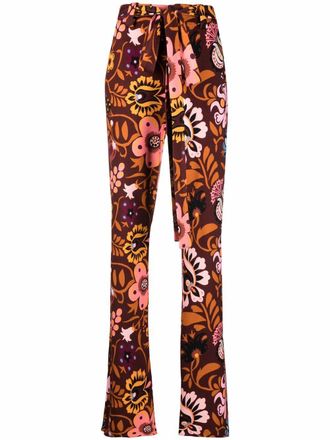 La DoubleJ Flared broek - Rood