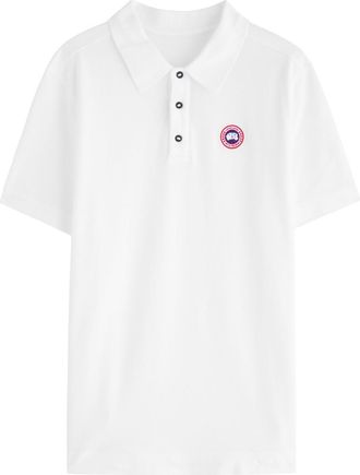 Canada Goose Beckley Logo Piqué Cotton Polo Shirt - White - XL