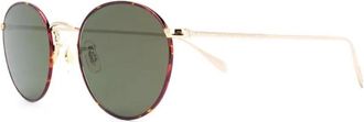 Oliver Peoples Coleridge Sun - unisex - Zonnebrillen - Geel - 50 MM - Leer - Accessoires