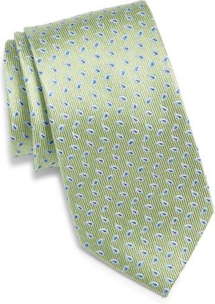 Nordstrom Neat Paisley Silk Tie in Green at Nordstrom