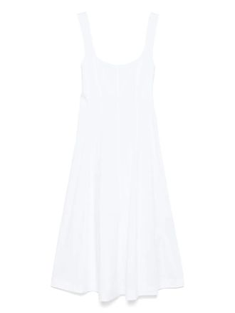 Patrizia Pepe poplin midi dress - White
