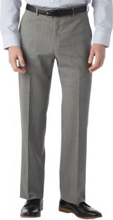 Ballin Super 120S Wool Travel Twill Comfort-Eze Trouser - Soho Modern Fit In Pearl Grey
