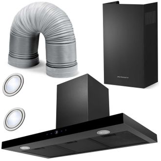 OEM Cappa Aspirante Berdsen Bt-218 Nera, 90 Cm