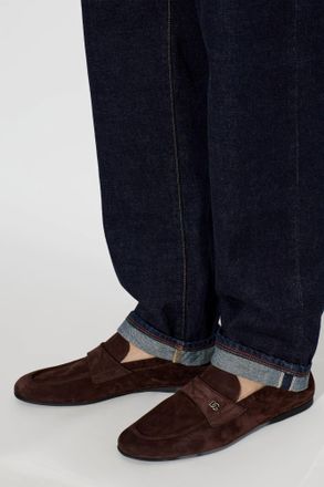 Dolce & Gabbana Suede loafers Shoes, Mens, Brown
